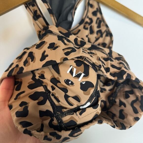 IVL Into The Wild Cheetah Print Crop Mesh Sports Bra Tank Size 4 - Picture 5 of 5